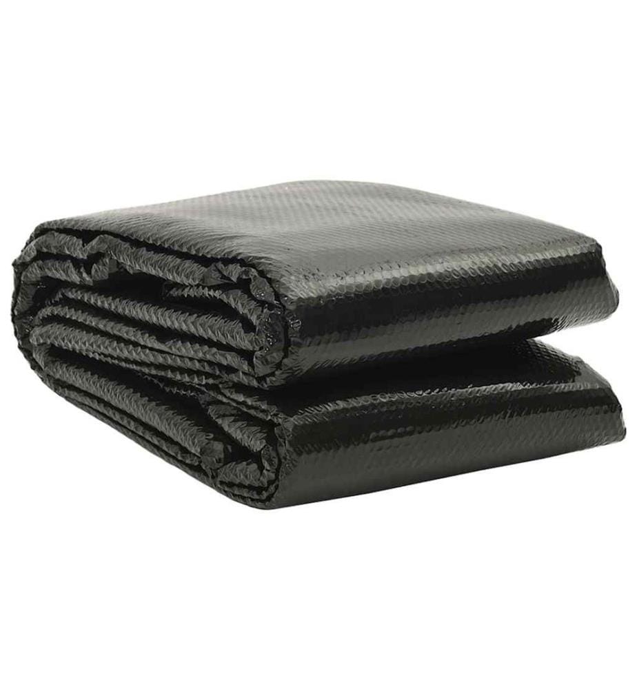 Film solaire de piscine PE rectangulaire flottant 8x5 m Noir
