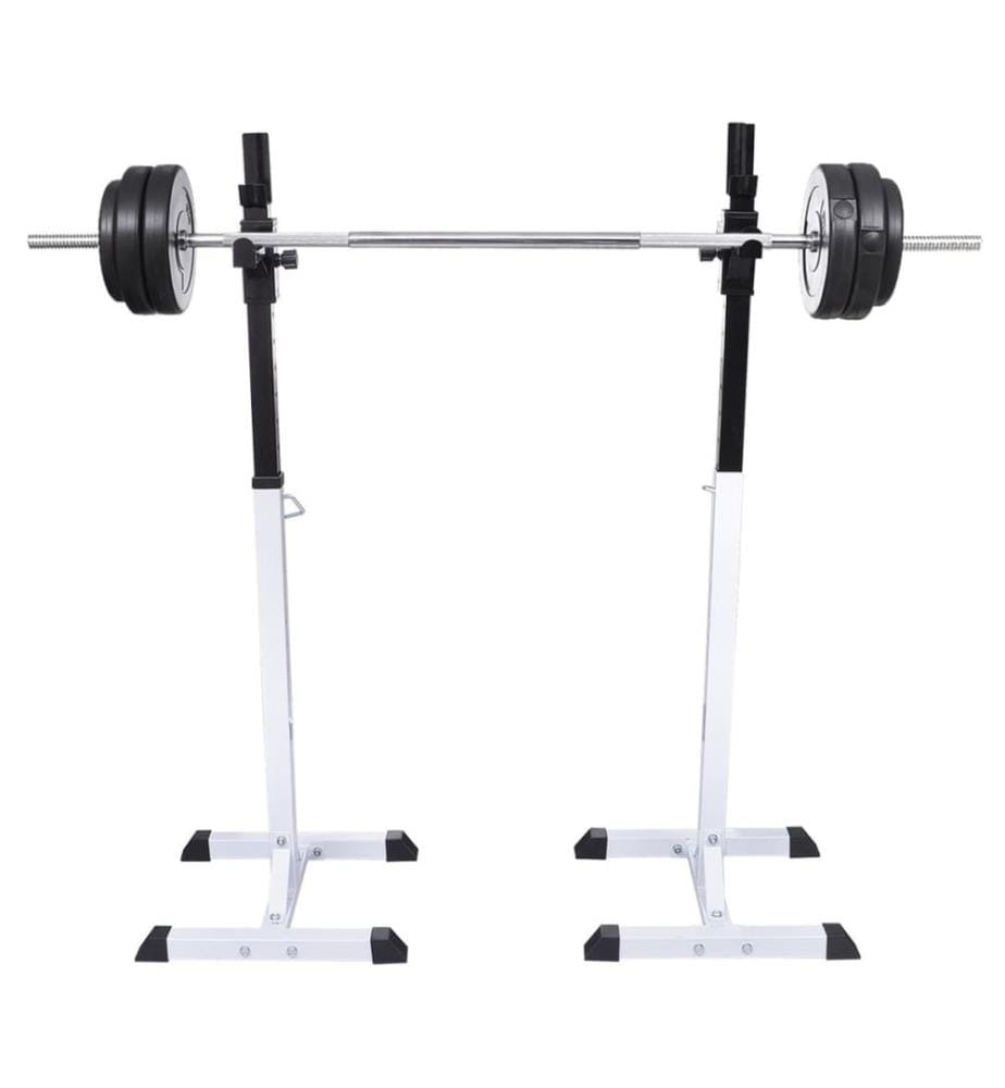 Support barres haltères longs musculation