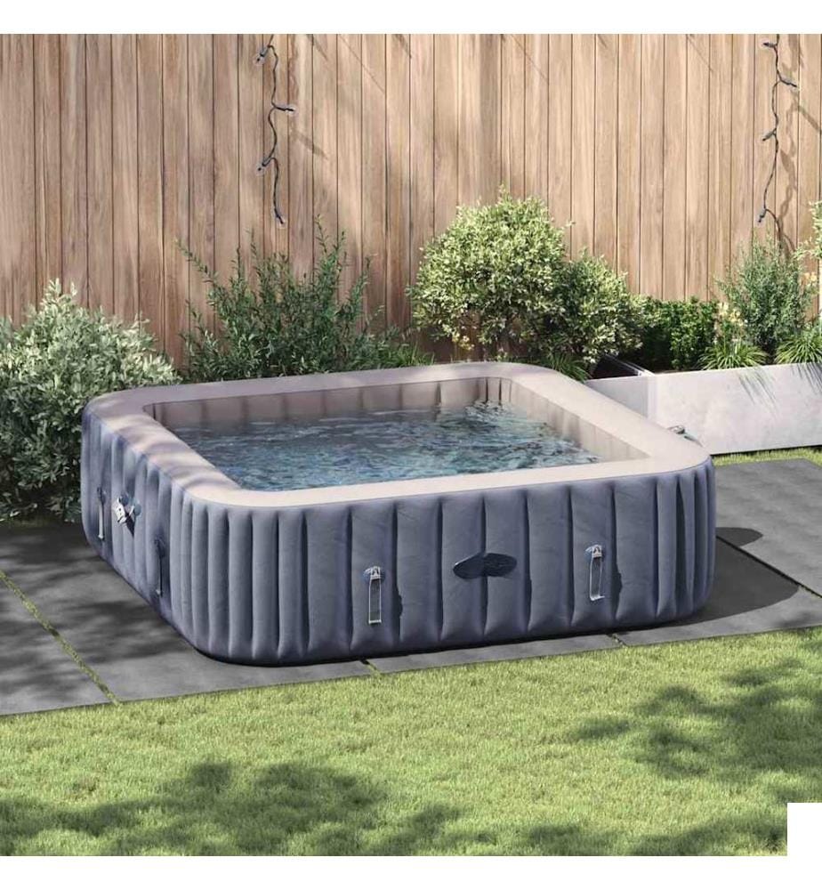 Bâche de piscine gris clair 550x280 cm géotextile polyester