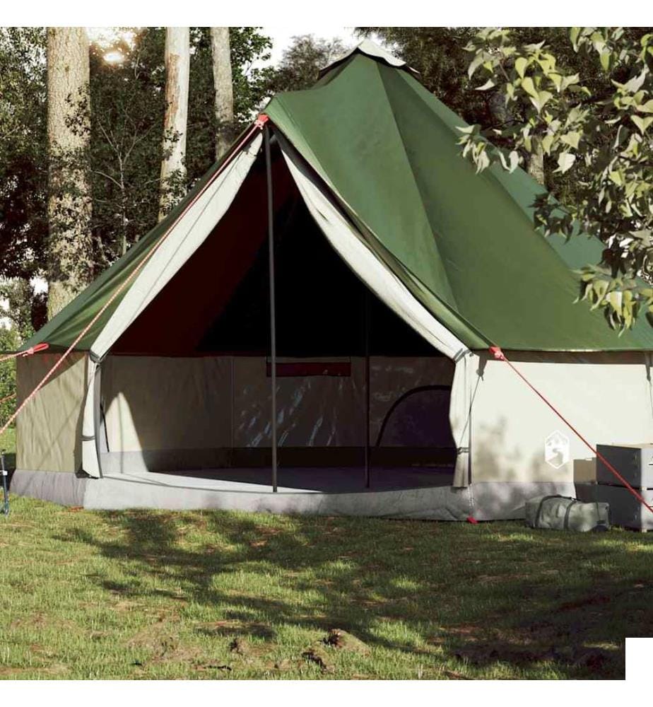 Tente familiale tipi 10 personnes vert imperméable