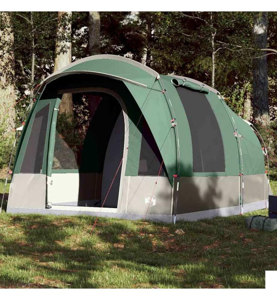 Tente de camping tunnel 3 personnes vert imperméable
