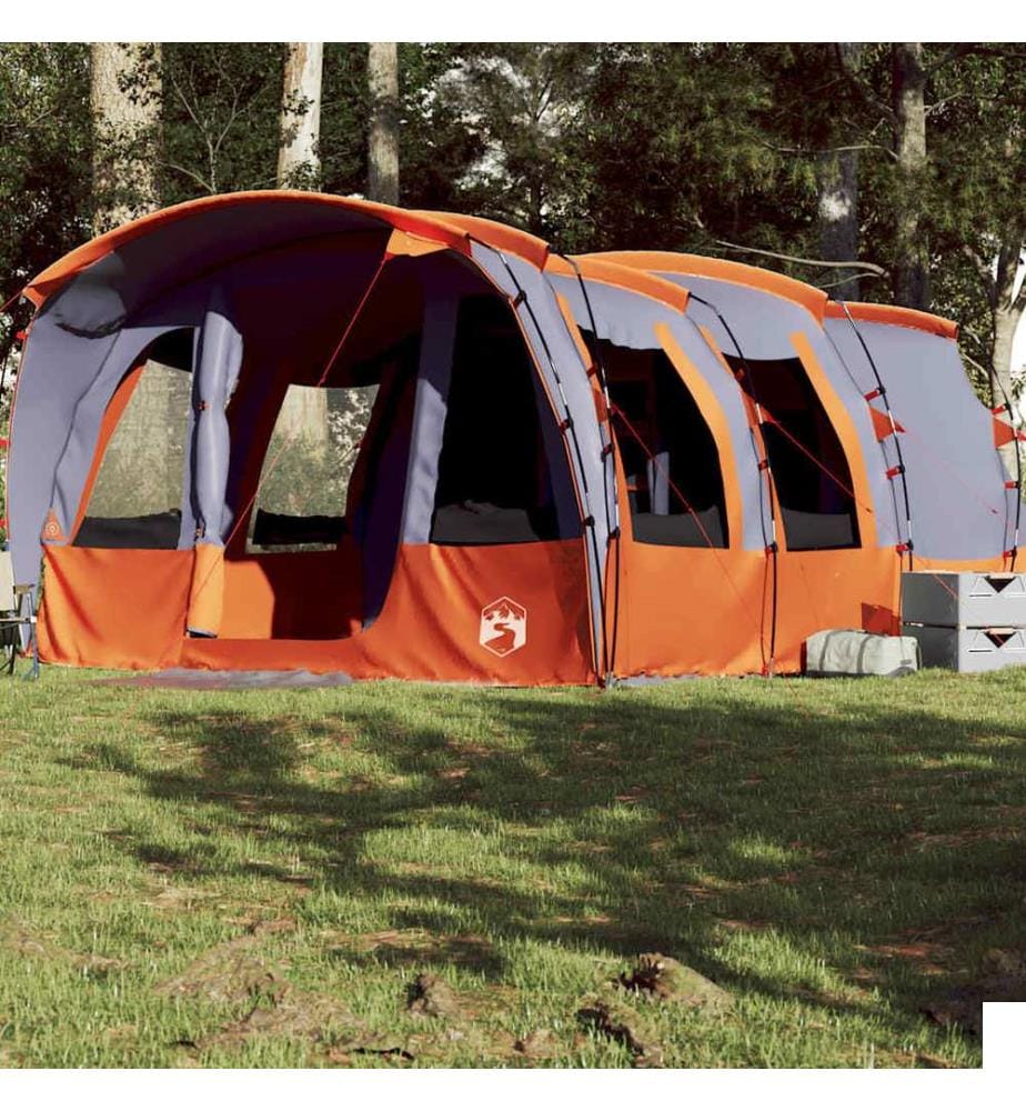 Tente familiale tunnel 8 personnes gris imperméable