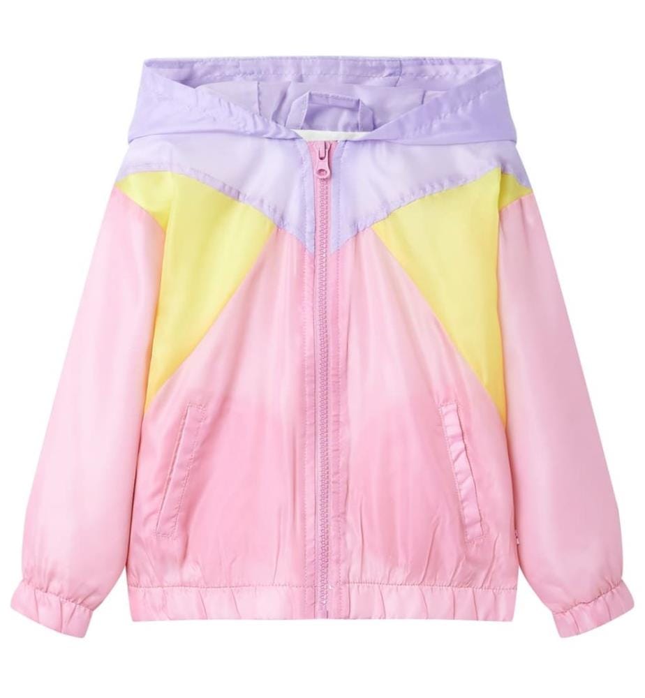 Veste à capuche avec fermeture éclair pour enfants multicolore 128