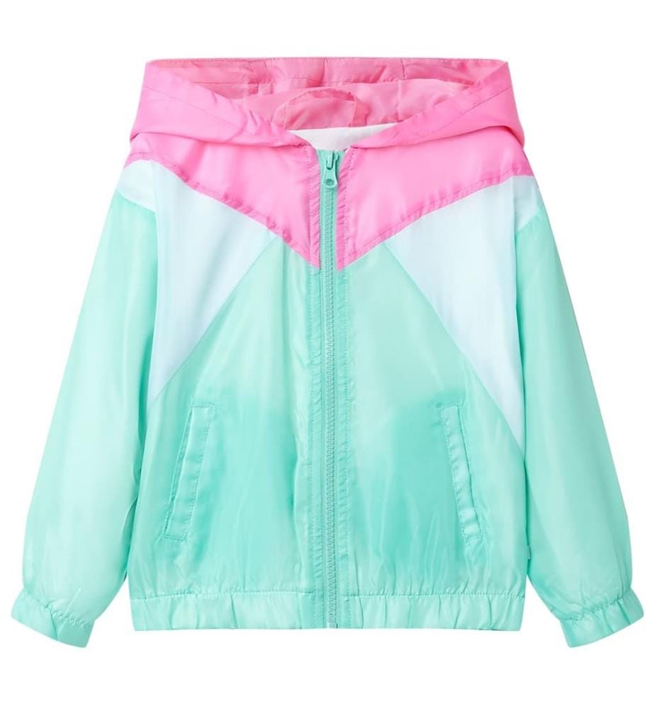 Veste à capuche avec fermeture éclair pour enfants multicolore 116