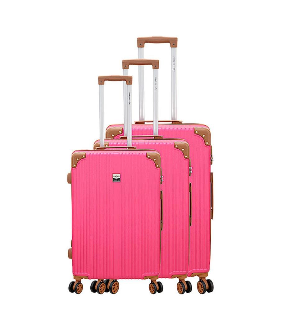 Lot de 3 valises Le Caire - Fuchsia