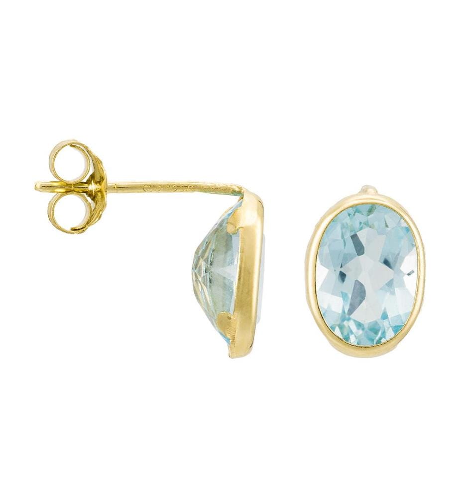 Boucle d'oreilles "Rond de Topaze" Or Jaune