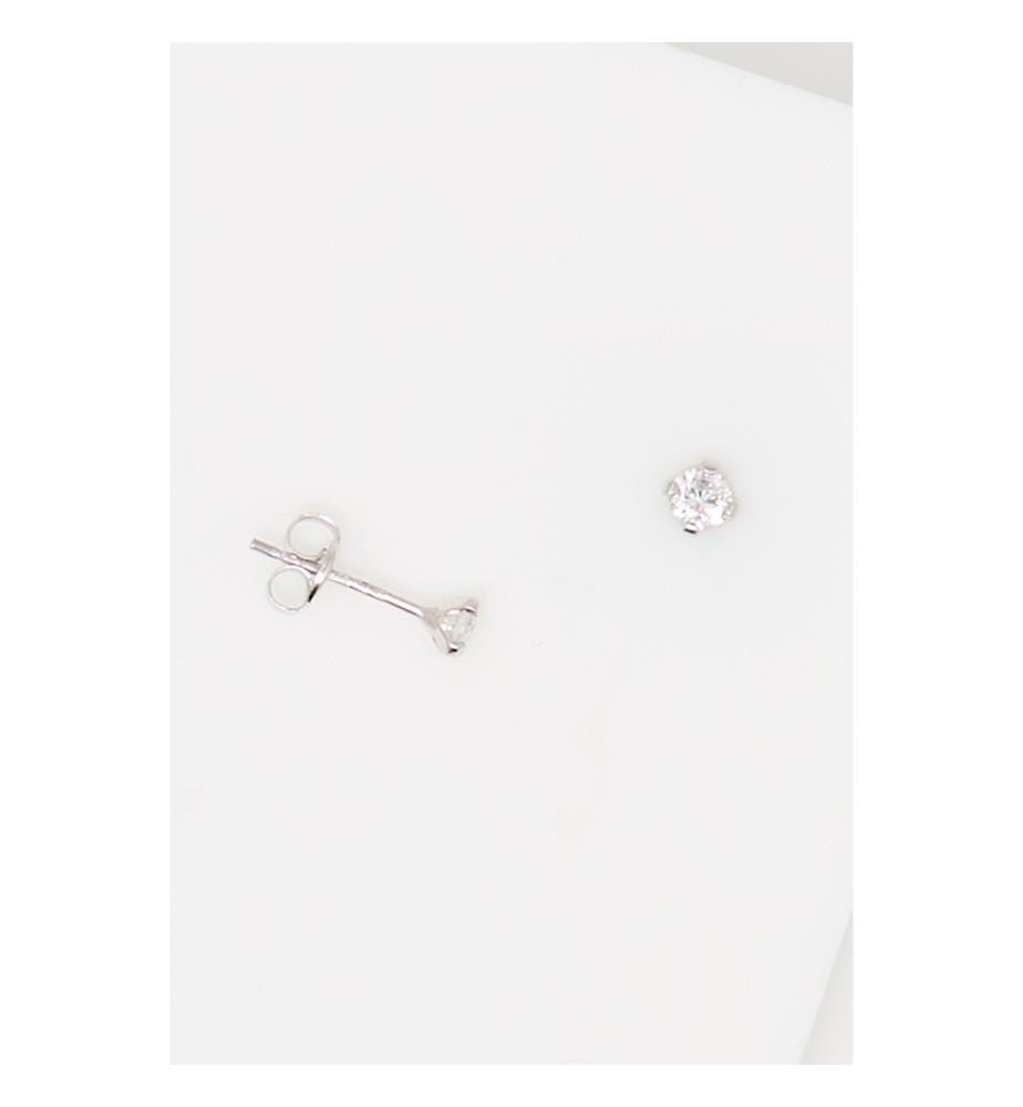 Boucles d'oreilles Simply You 3mm - Or Blanc