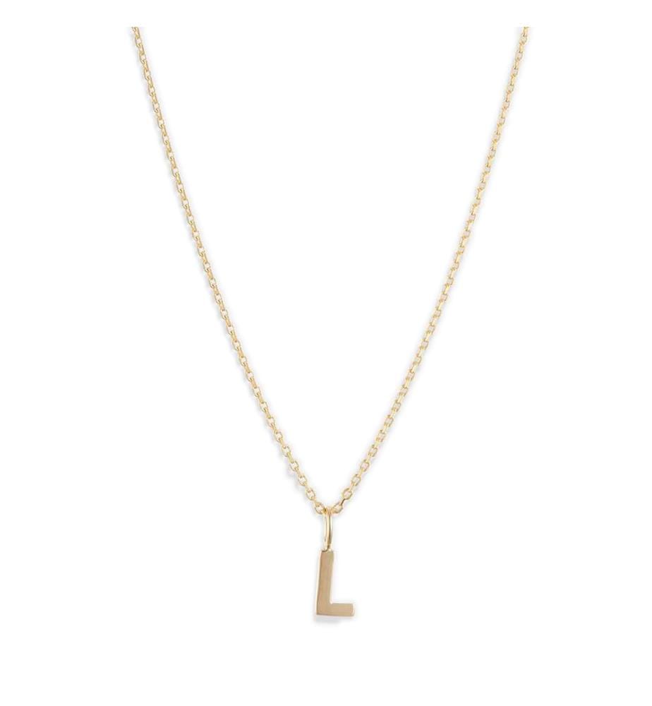 Pendentif Lettre L - Or Jaune 375/1000