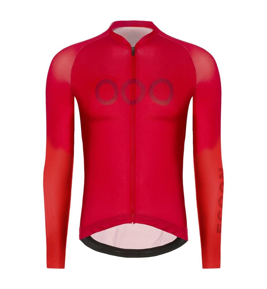 Maillot de Cyclisme à Manches Longues - Rouge