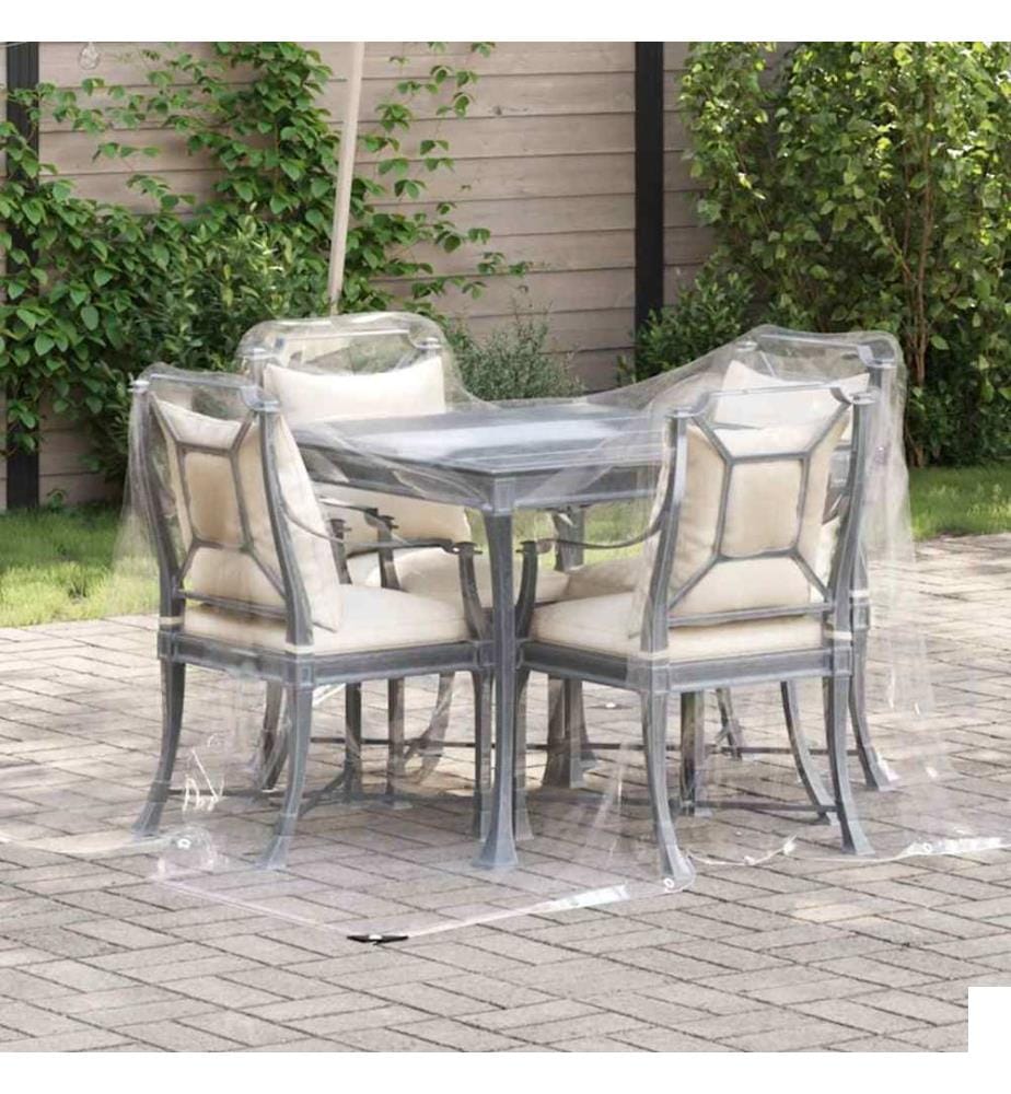 Bâche transparente avec illets 2 x 2 m PVC