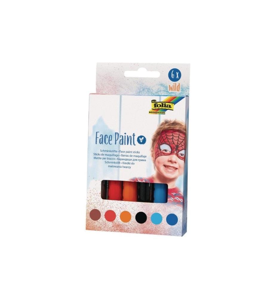 FOLIA - Couleur de maquillage Wild 6 pièces