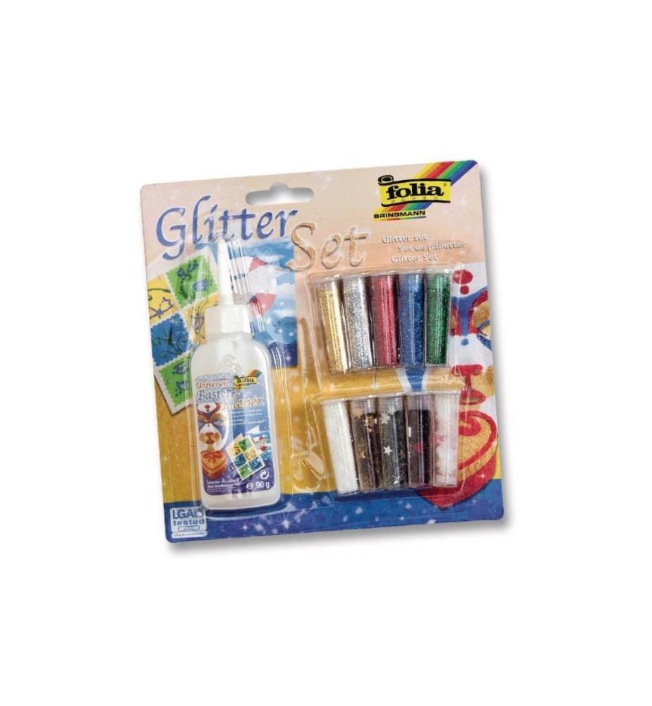 FOLIA - Jeux de paillettes avec adhésif décoratif