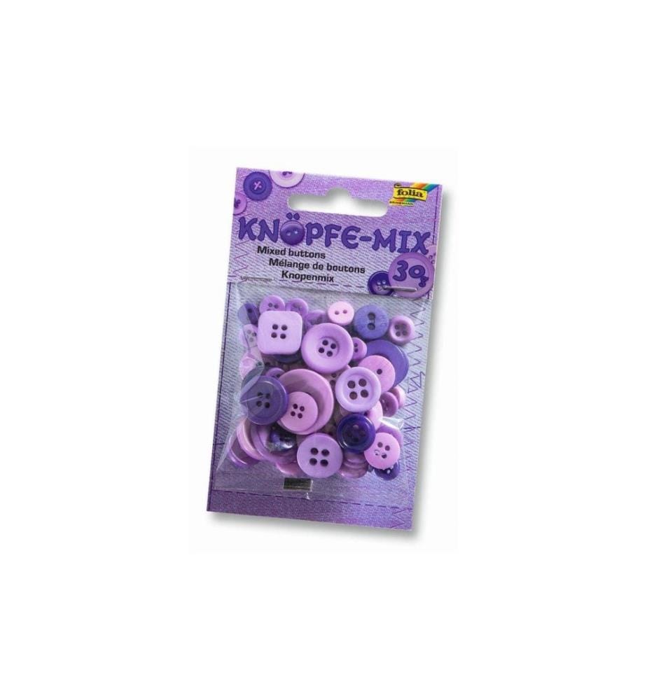 FOLIA - Boutons mixtes Ton sur ton, violet