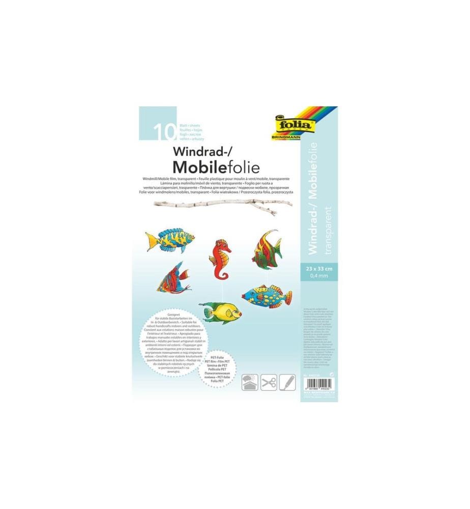 Folia Film pour téléphone portable transparent 0.4 mm 23 x 33 cm