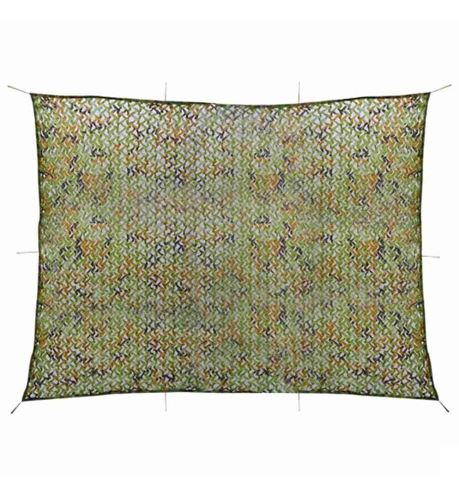 Filet de camouflage avec sac de rangement 2x4 m Vert