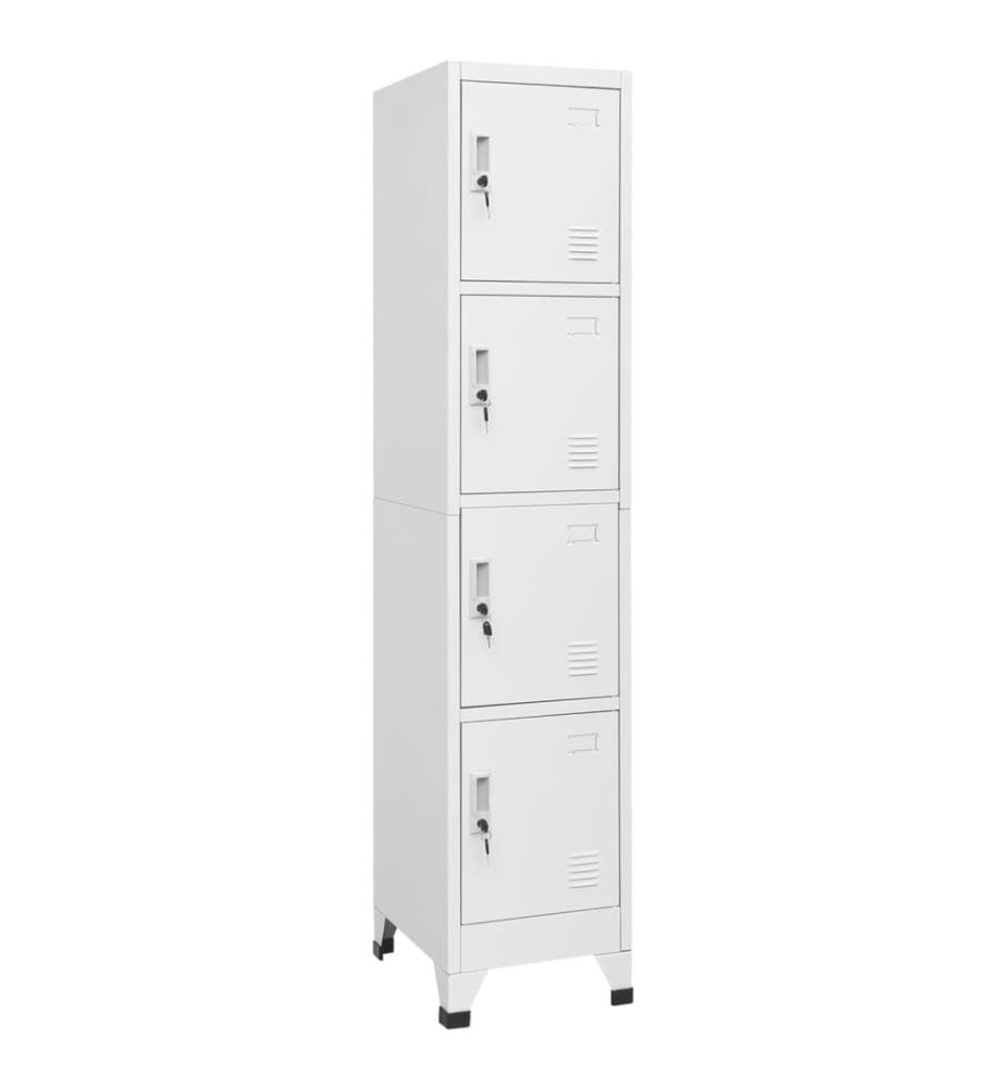 Armoire à casier avec 4 compartiments 38x45x180 cm