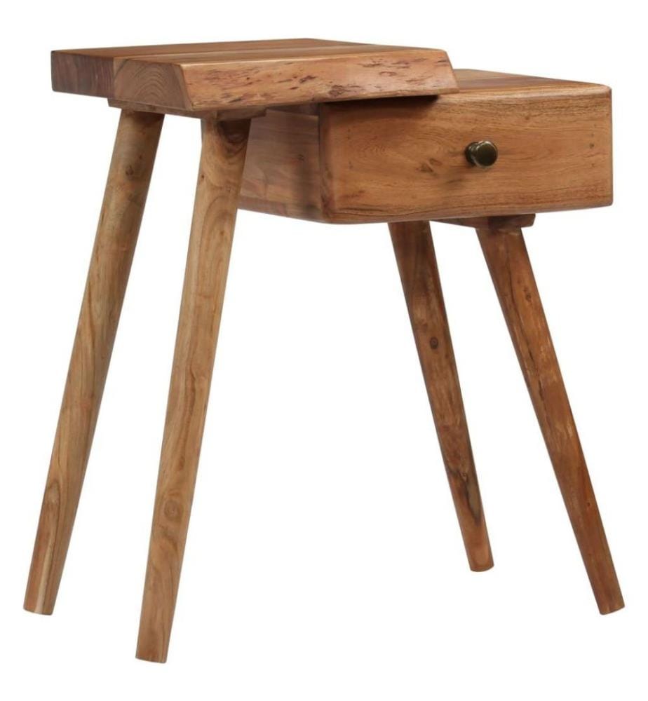 Table de chevet Bois d'acacia massif 45 x 32 x 55 cm