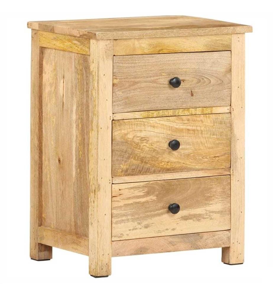 Table de chevet 45x35x60 cm Bois de manguier massif