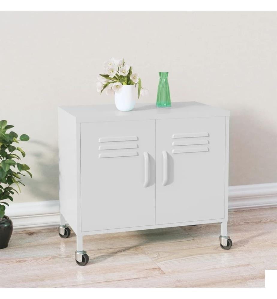 Armoire de rangement Blanc 60x35x56 cm Acier