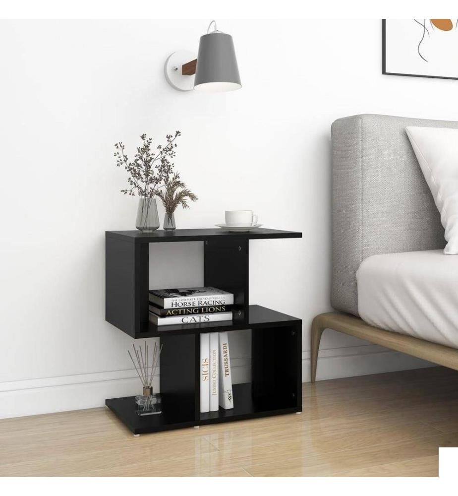 Tables de chevet 2 pcs Noir 50x30x51,5 cm Aggloméré