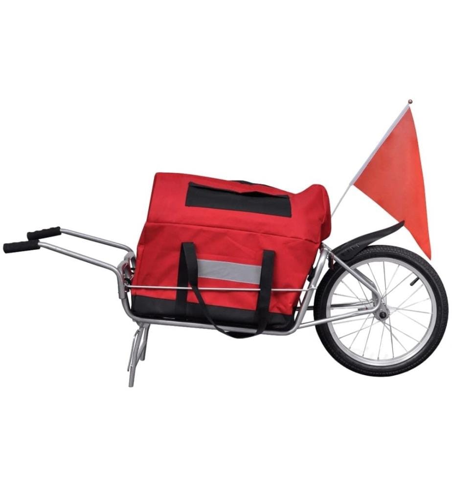 Remorque de vélo à une roue avec sac de rangement
