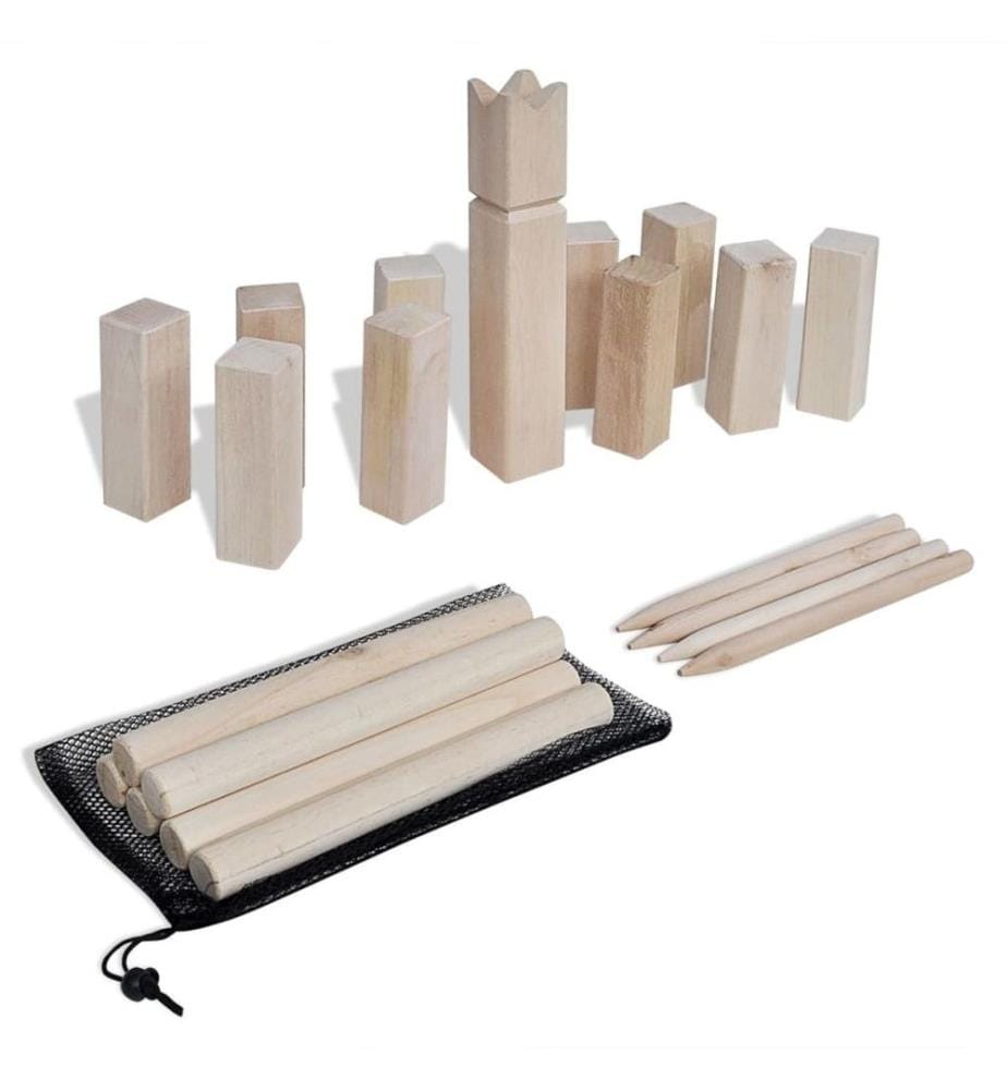 Kit de jeu Kubb en bois