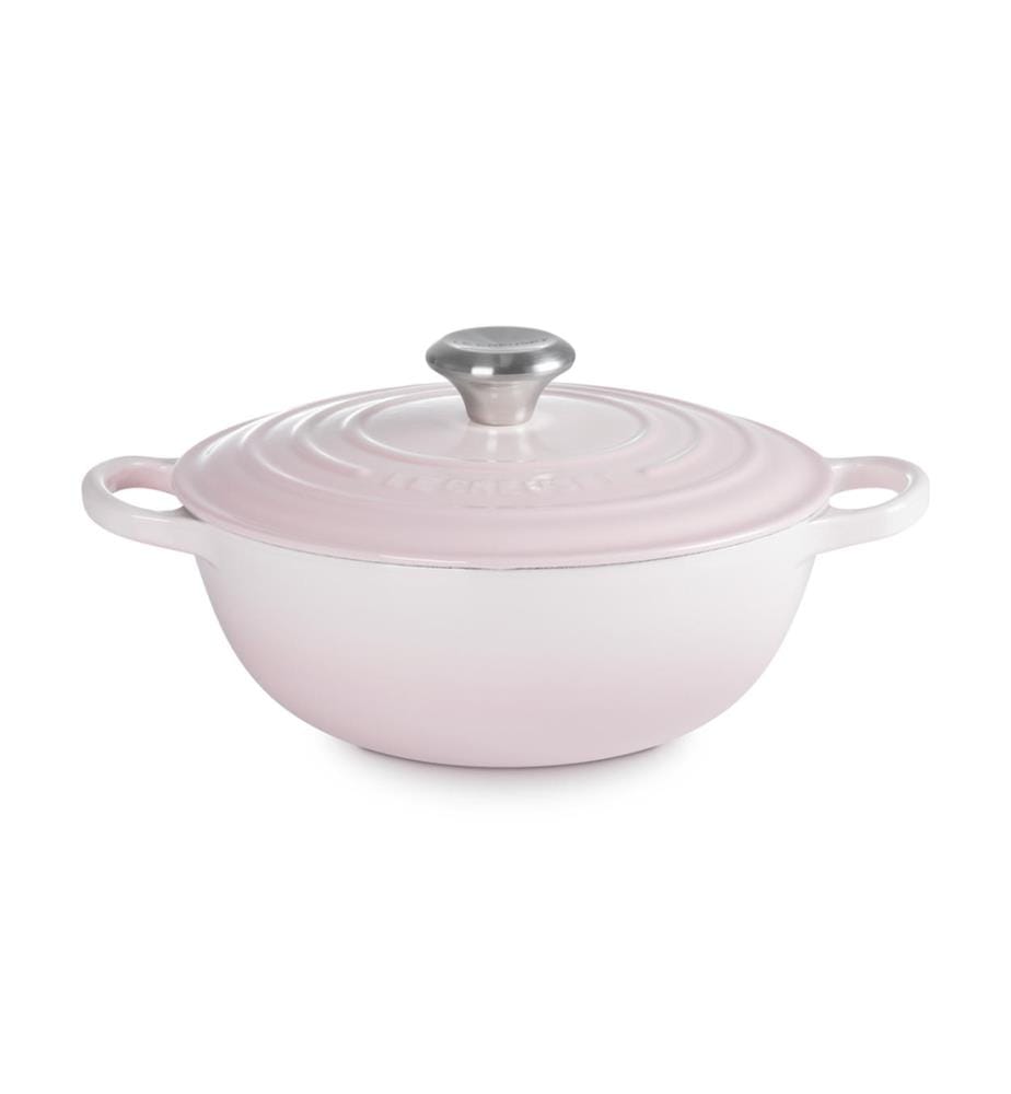 Marmite en Fonte Emaillée 24 cm - Rose Clair