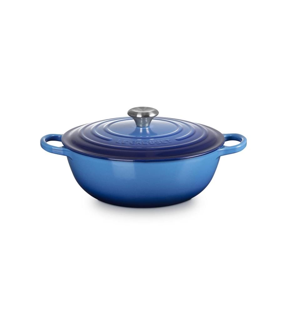 Marmite en Fonte Emaillée 28 cm - Bleu