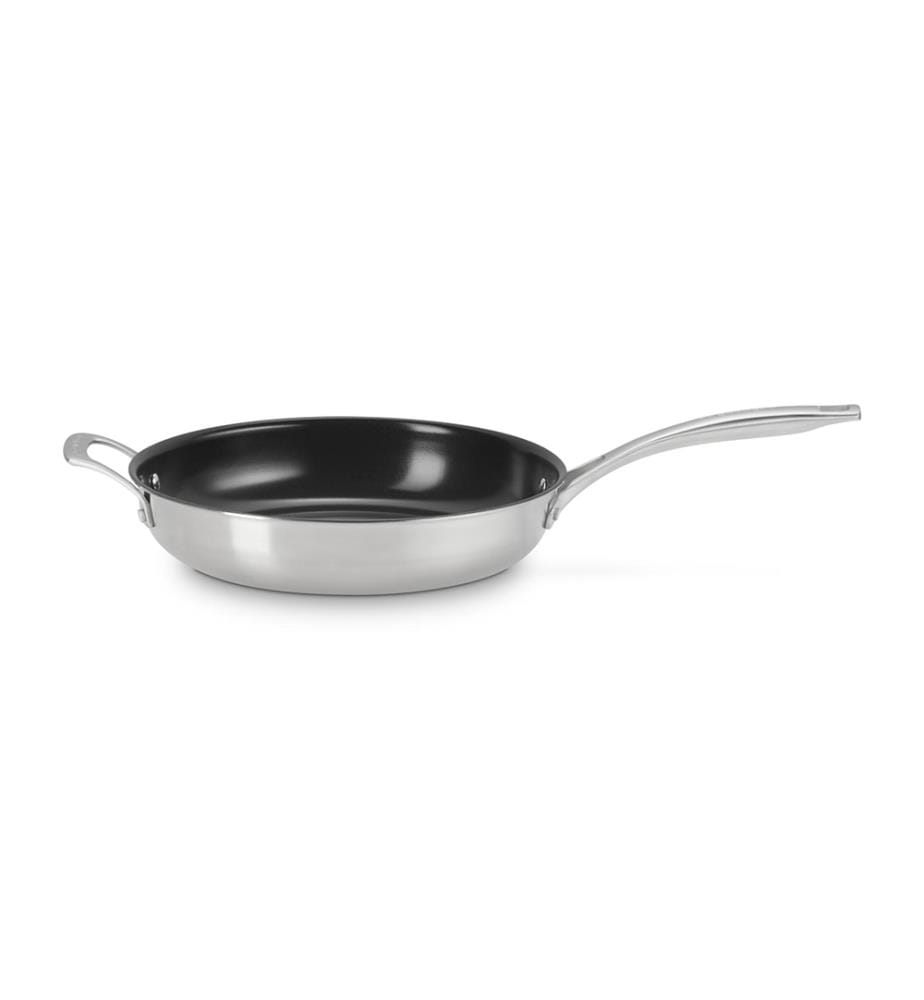 Poêle Anti-Adhérente Inox Essentiel avec Poignée d'Assistance 28 cm - Argenté