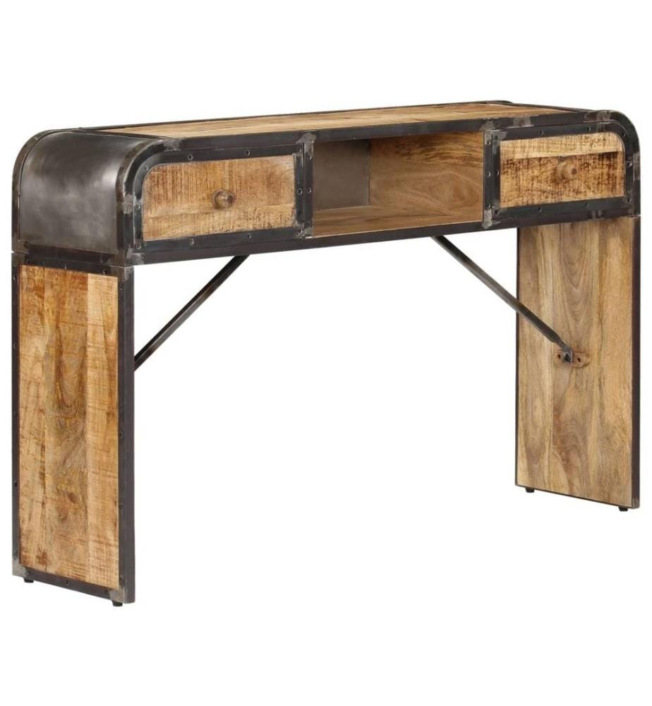 Buffet 120 x 30 x 75 cm Bois de manguier massif