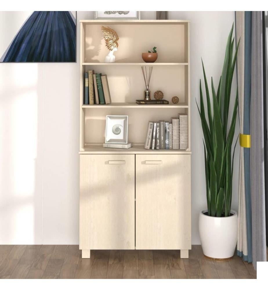 Buffet HAMAR Bois massif de pin Marron miel