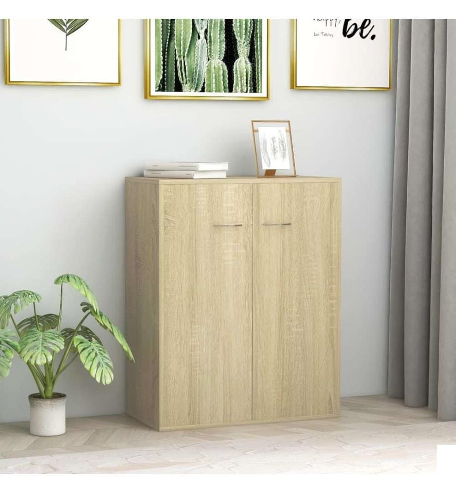 Buffet Chêne sonoma 60x30x75 cm Aggloméré