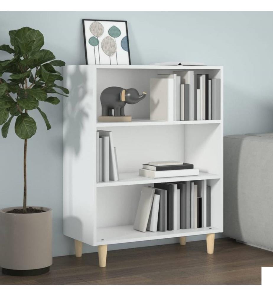 Buffet Blanc 69,5x32,5x90 cm Bois d'ingénierie