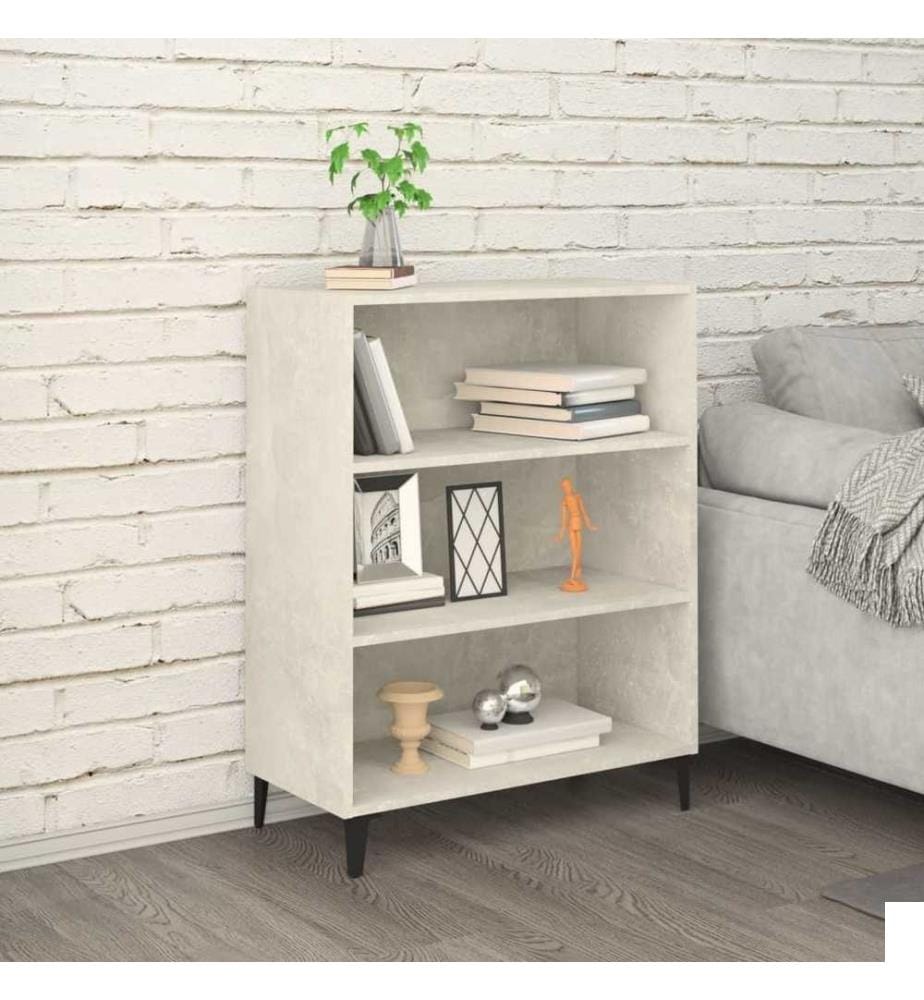 Buffet Gris béton 69,5x32,5x90 cm Bois d'ingénierie