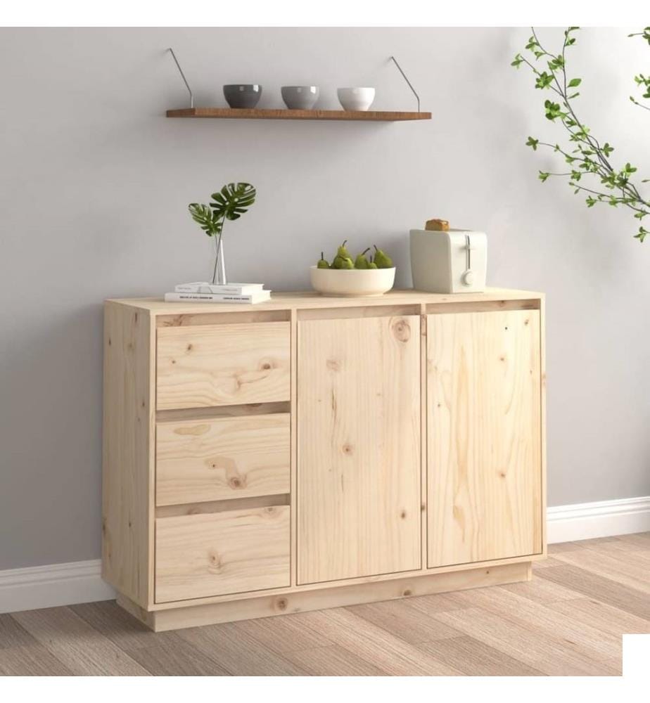 Buffet 111x34x75 cm Bois massif de pin