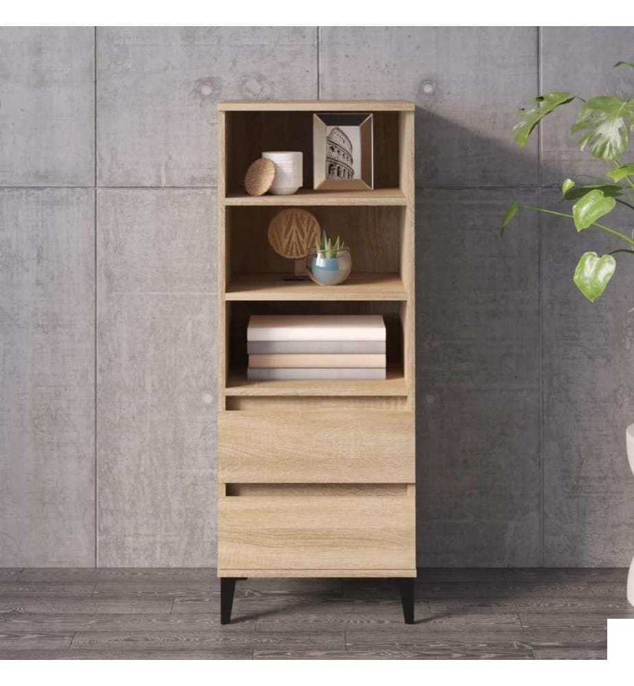 Buffet haut Chêne sonoma 40x36x110 cm Bois d'ingénierie