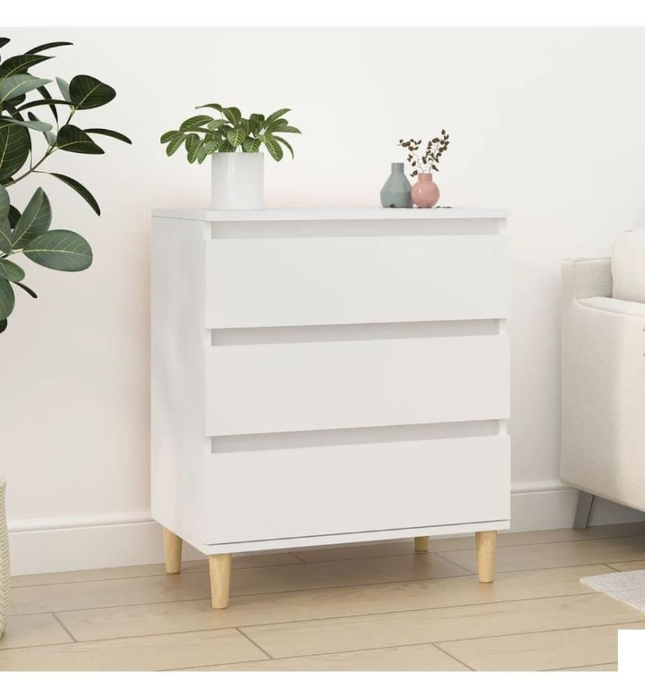 Buffet Blanc 60x35x70 cm Bois d'ingénierie