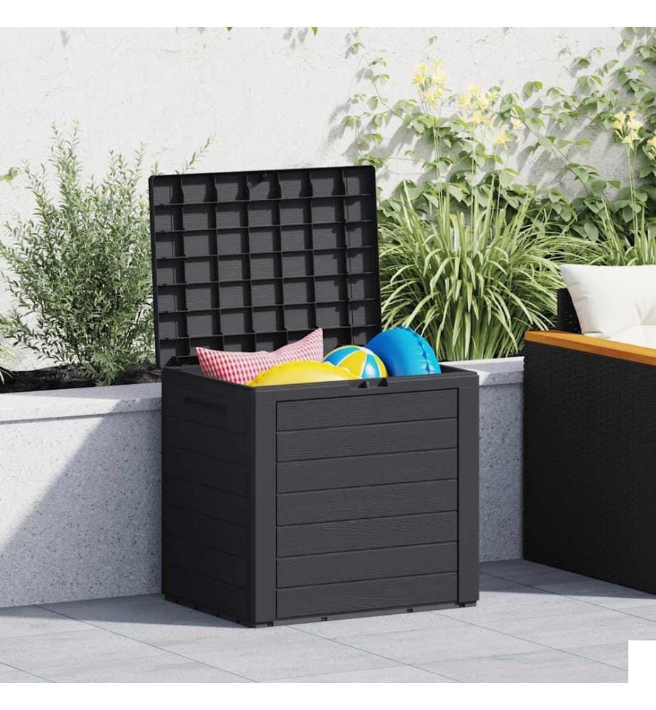 Boîte de stockage jardin Anthracite 58,5x46x55 cm Polypropylène