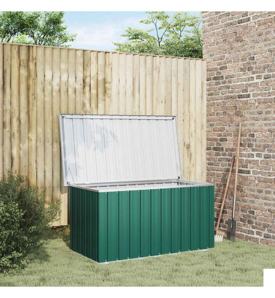 Boîte de rangement de jardin Vert 129x67x65 cm