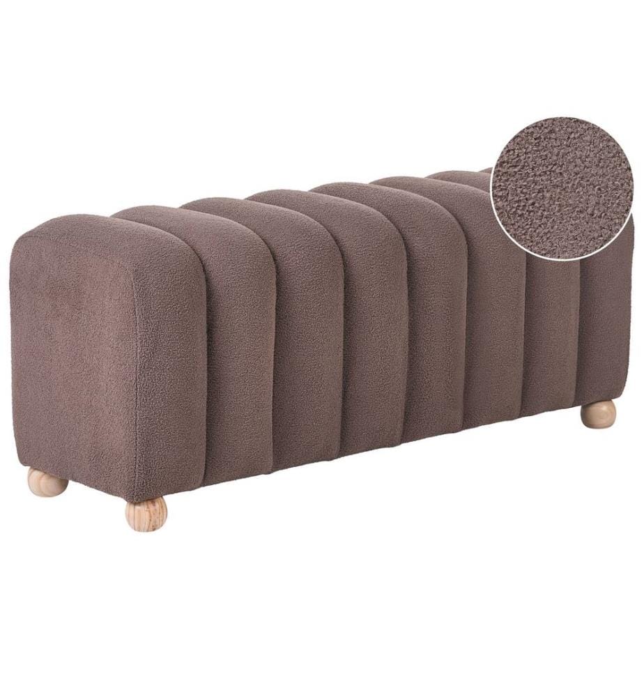 Banc rembourré IDYLLWILD Bouclé Marron