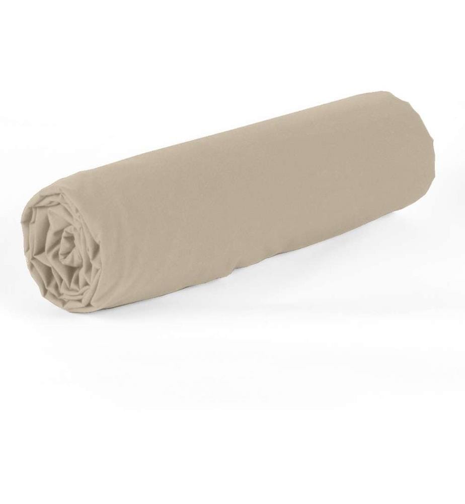 Drap Housse 2 Pers 180x200 cm - Bonnet 30cm - Percale de Coton - Percale Lin