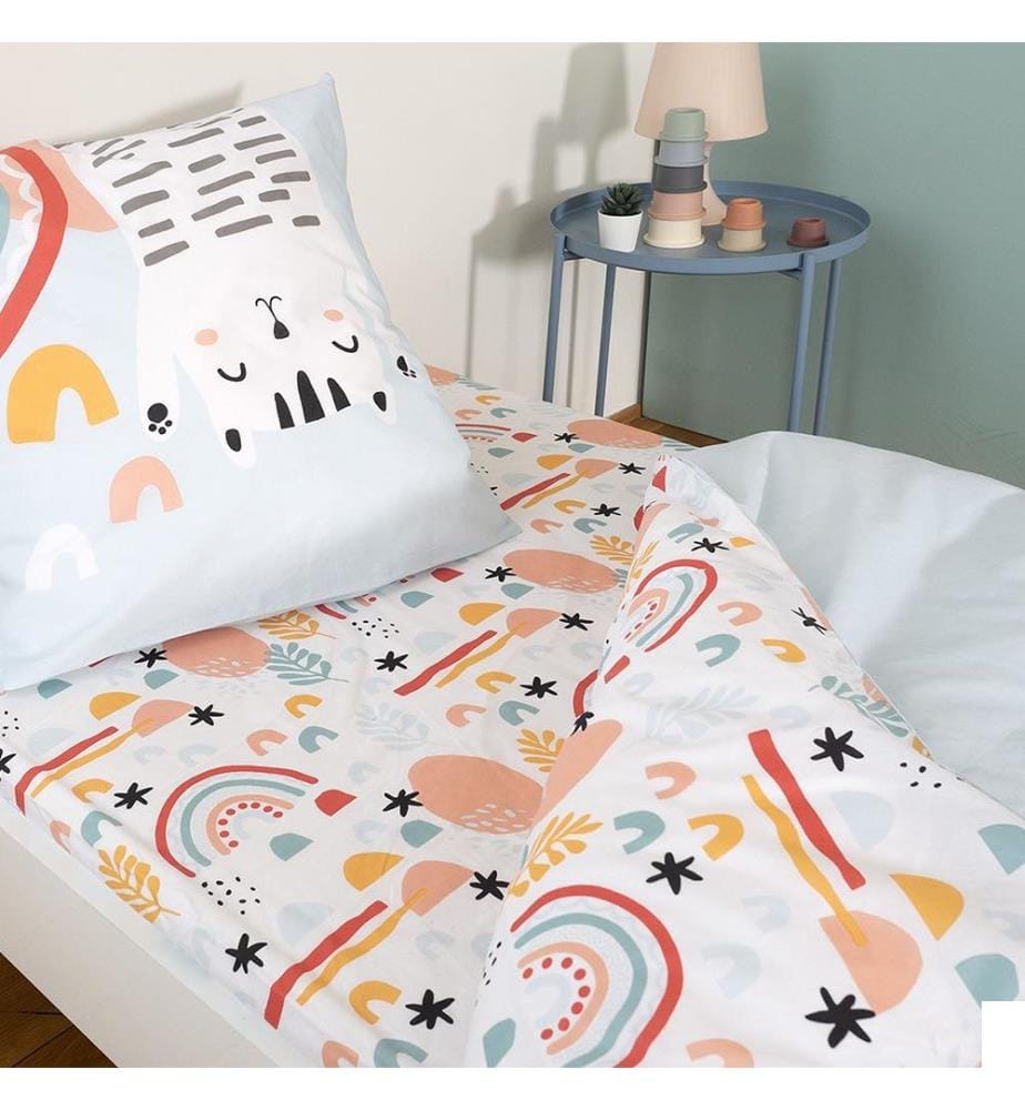 Housse de Couette + Taie d'Oreiller 140x200 cm + 63x63 cm