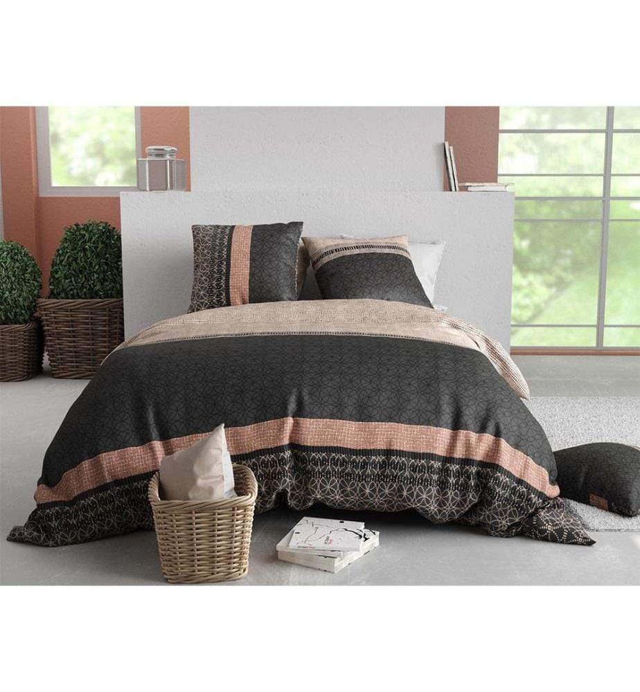 Parure Housse de Couette 3 pièces 260x240 cm - Multicolore