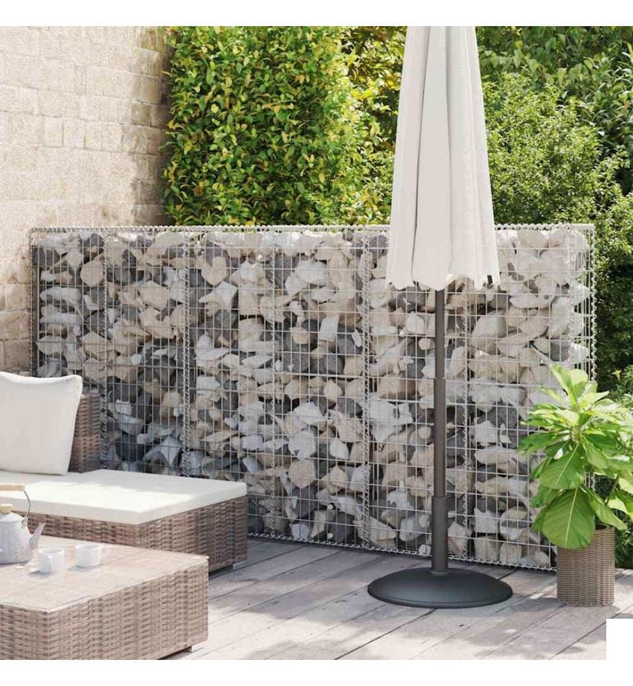 Panier de gabion avec couvercle Fil galvanisé 150x100x30 cm