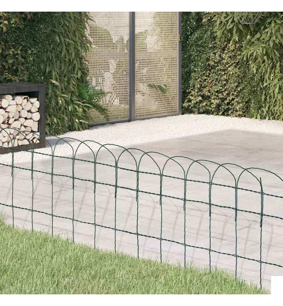 Bordure de pelouse Fer enduit de poudre 10x0,4 m