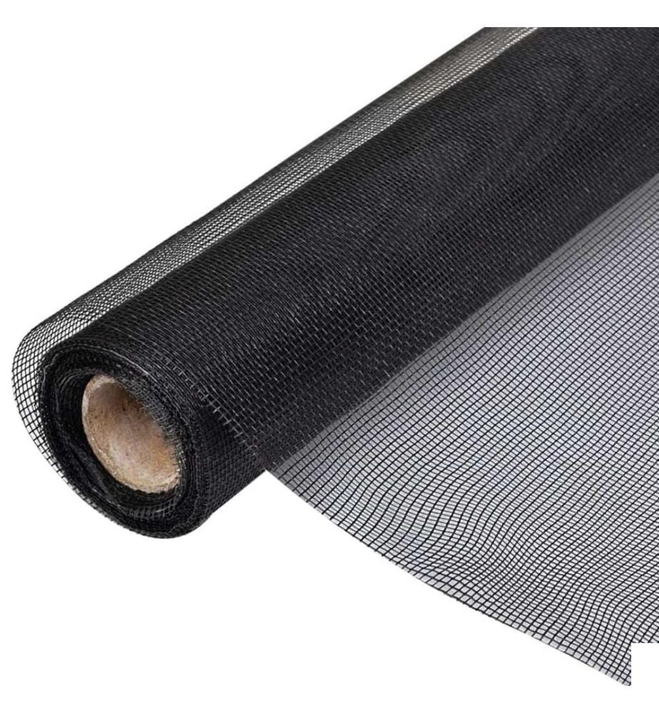 Écran en treillis Fibre de verre 100x500 cm Noir