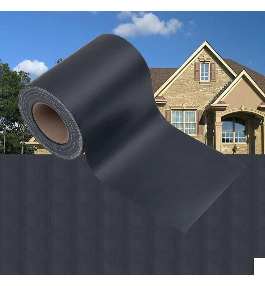 Écran d'intimité de jardin PVC 35x0,19 m Gris foncé mat