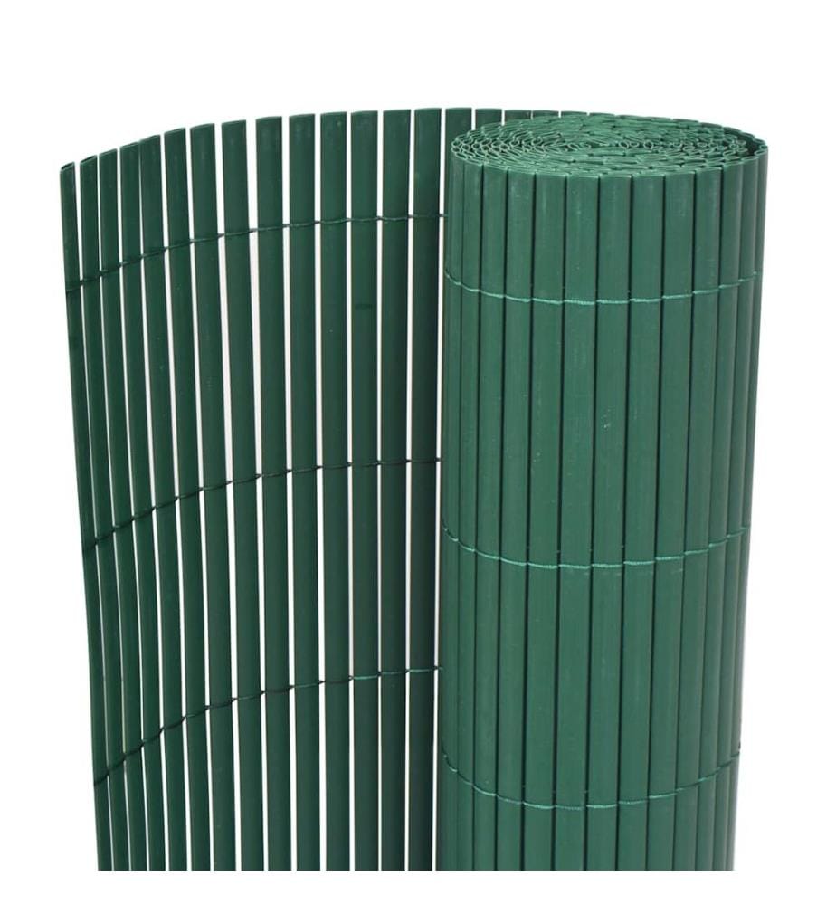 Clôture de jardin Double face PVC 90 x 500 cm Vert