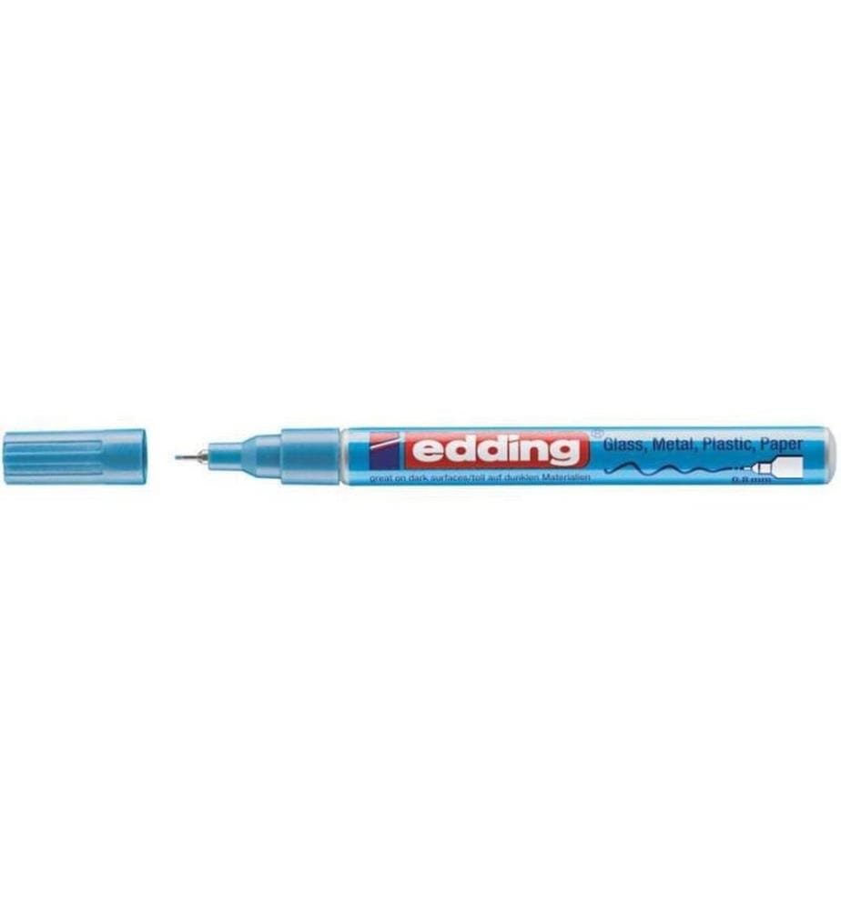 EDDING - Marqueur peinture 780 CREA Bleu clair métallisé