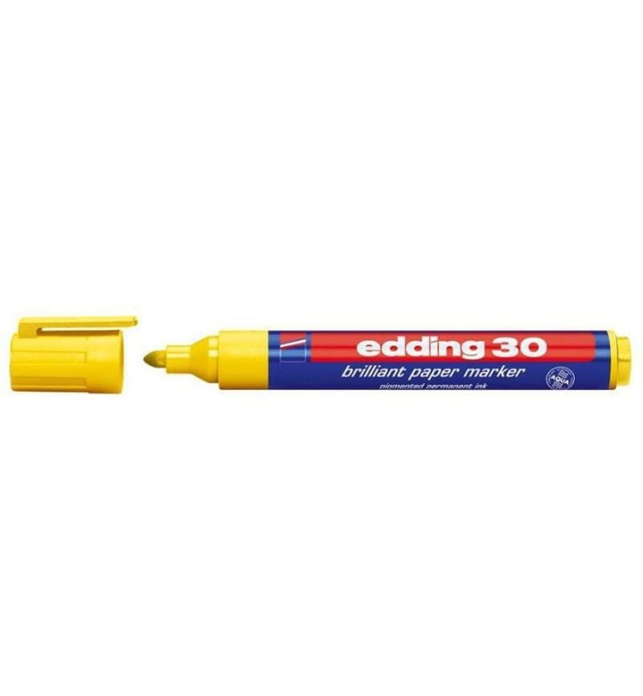 EDDING - Marqueur indélébile 30 Jaune